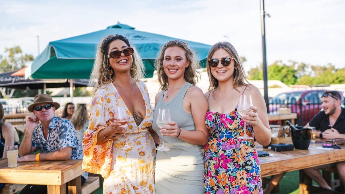 Ladies holding wineglass