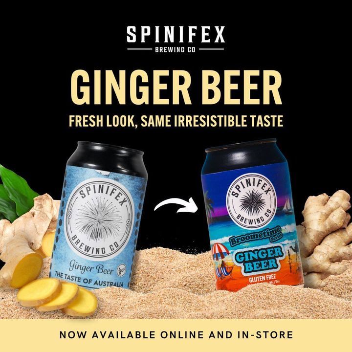 Featured image for “Our Ginger Beer has a new look! Keep an eye out for our updated packaging in the coming weeks. Don’t worry—it’s still the same great taste, now with a fresh label design.”