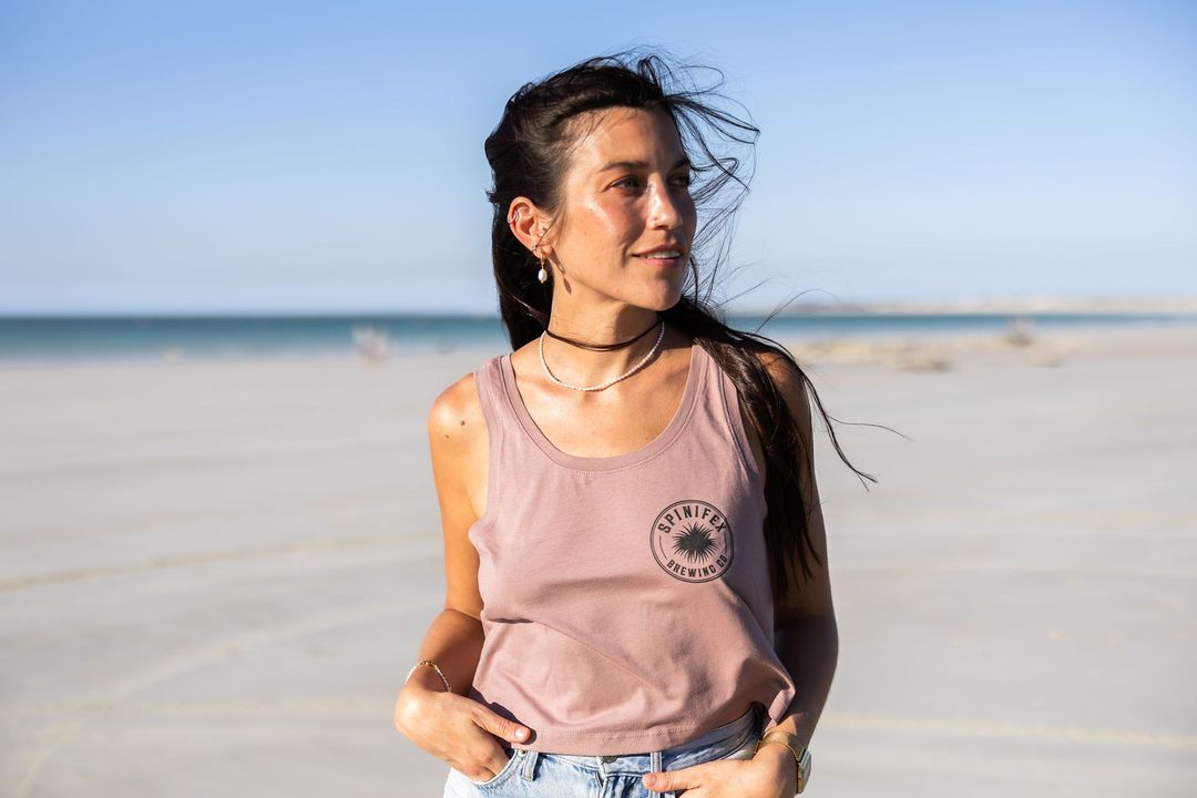 Featured image for “Stay cool in the Broome heat with our cropped tank top!”