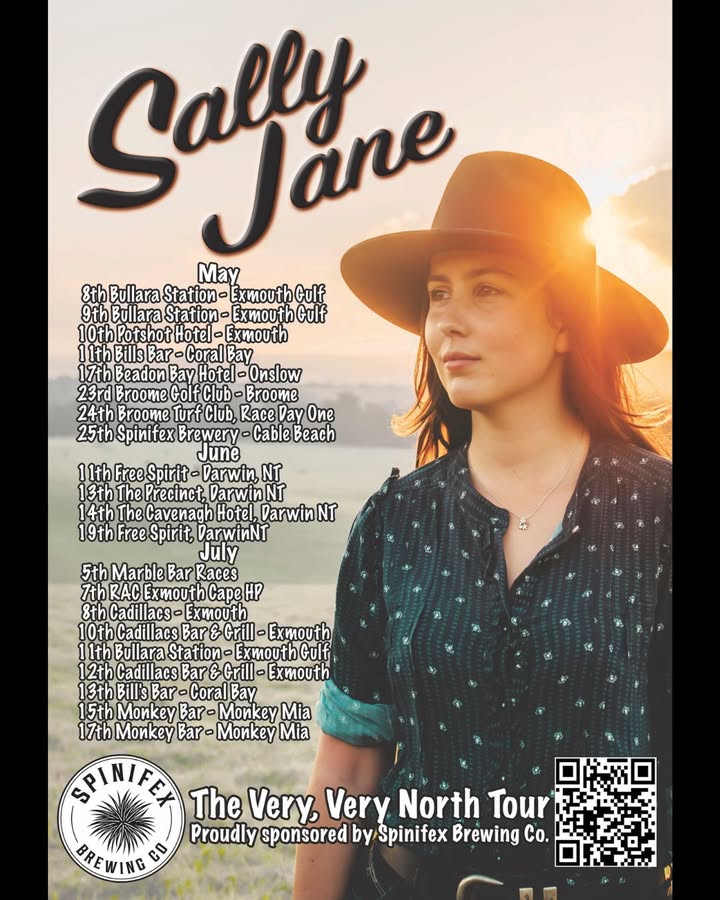 Featured image for “Sally Jane Music Live at Spinifex Cable Beach: Very, Very North Tour”