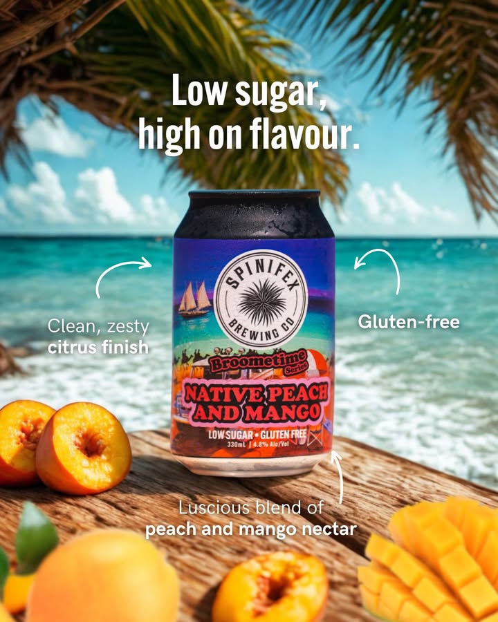 Featured image for “Broometime Native Peach & Mango Cartons: Order Online for Free Delivery”