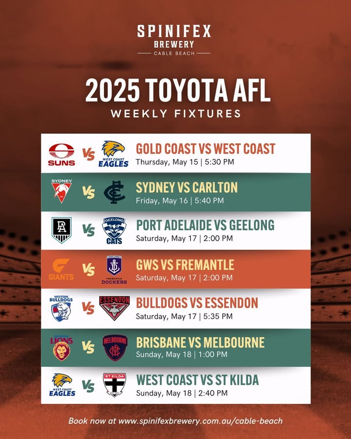 Featured image for “Live AFL Action at The Spini: This Week’s Fixtures Unveiled”