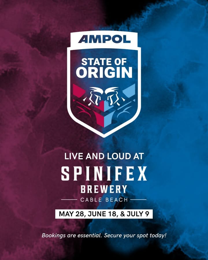 Featured image for “2025 Ampol State of Origin Series LIVE at The Spini Cable Beach”