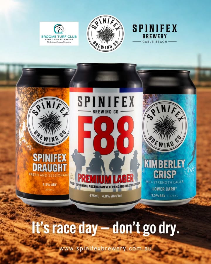 Featured image for “Broome Turf Club Race Day: Spinifex Brewery’s Craft Beer Lineup”