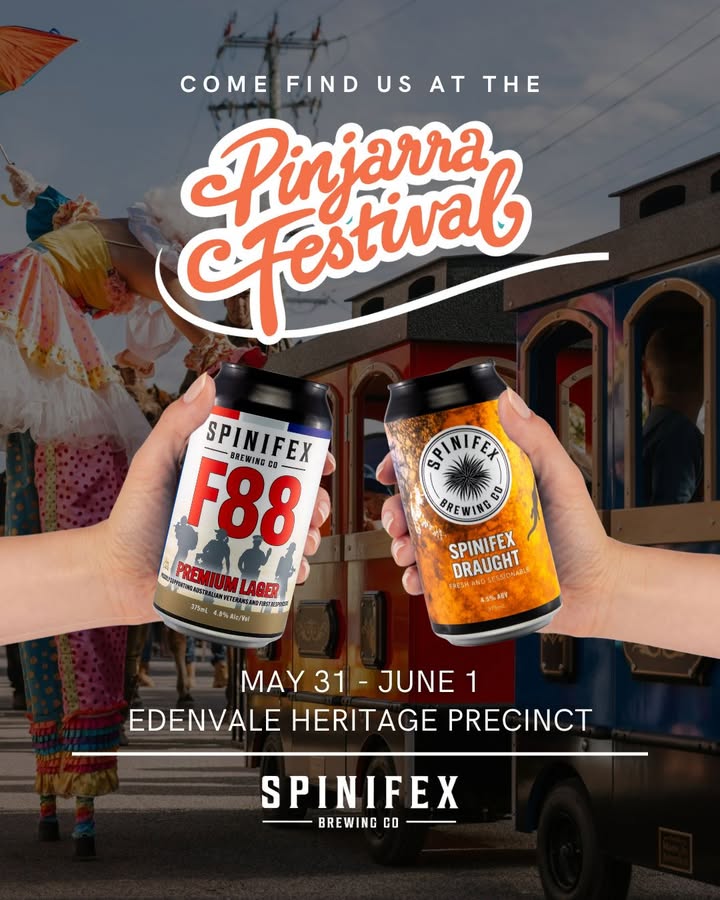 Featured image for “Pinjarra Festival Weekend: Enjoy Spinifex Brewery’s Core Range On Tap!”
