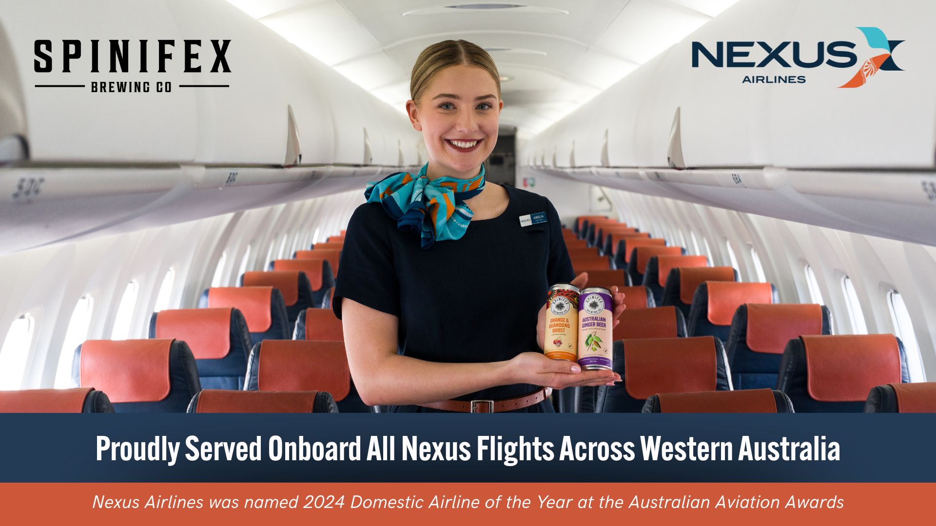 Featured image for “Spinifex Brewing Co and Nexus Airlines Celebrate a Refreshing New Partnership”