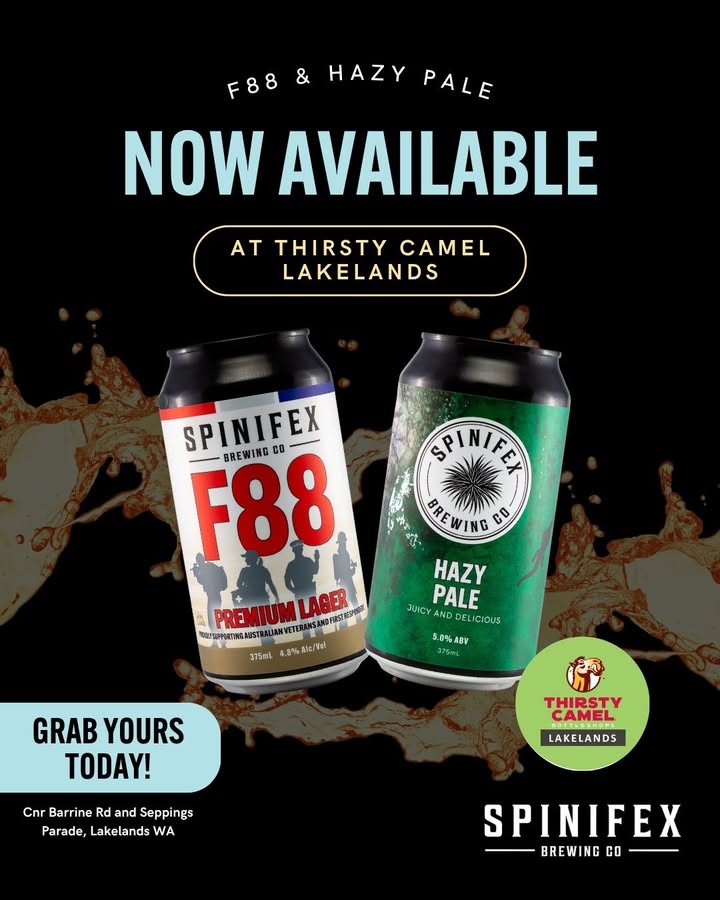 Featured image for “Thirsty Camel Lakelands Now Pouring F88 and Hazy Pale: Taste Our Newest Core Range Beers”