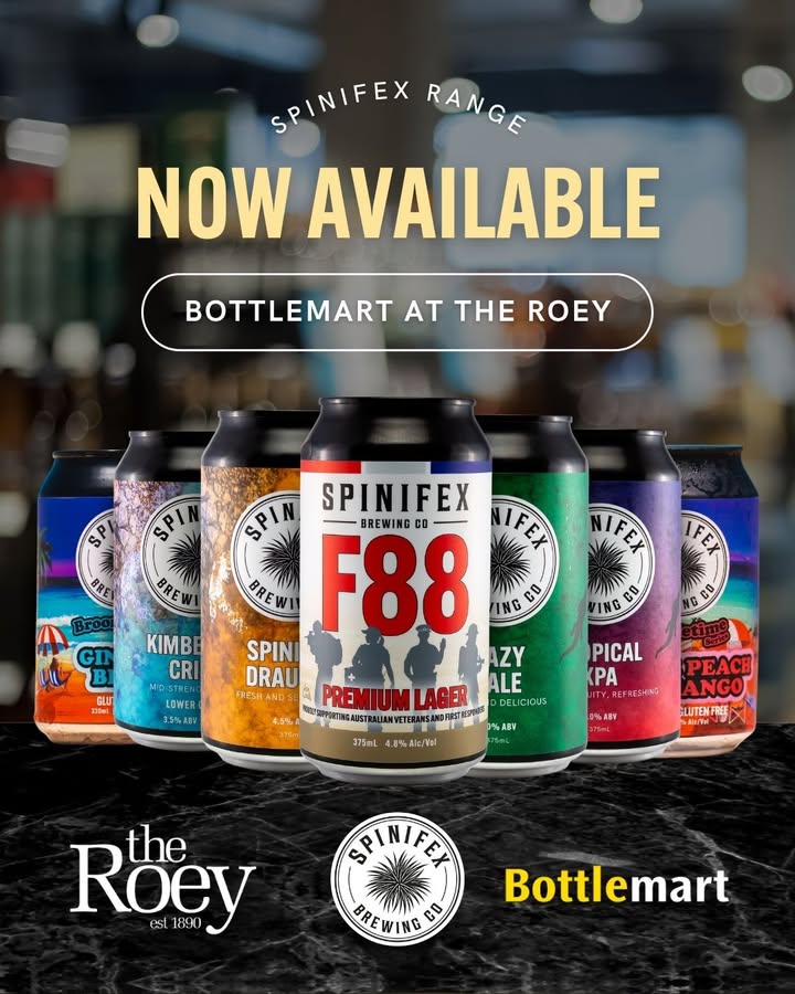 Featured image for “Broometime Craft Beer: Find Spinifex Brewery’s Range at The Roey Bottlemart”