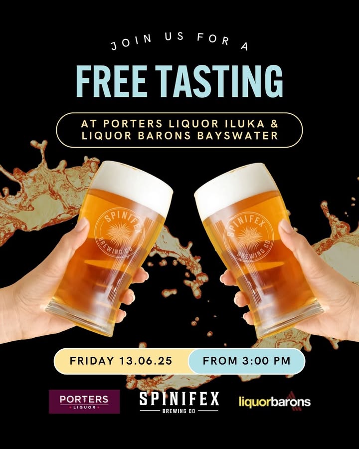 Featured image for “Friday Beer Tasting: Join Us at Porters Liquor Iluka and Liquor Barons Bayswater”