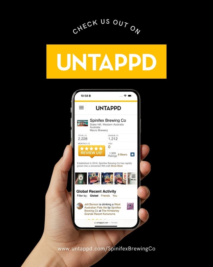 Featured image for “Untappd: Rate, Review, and Toast Spini at Spinifex Brewery”