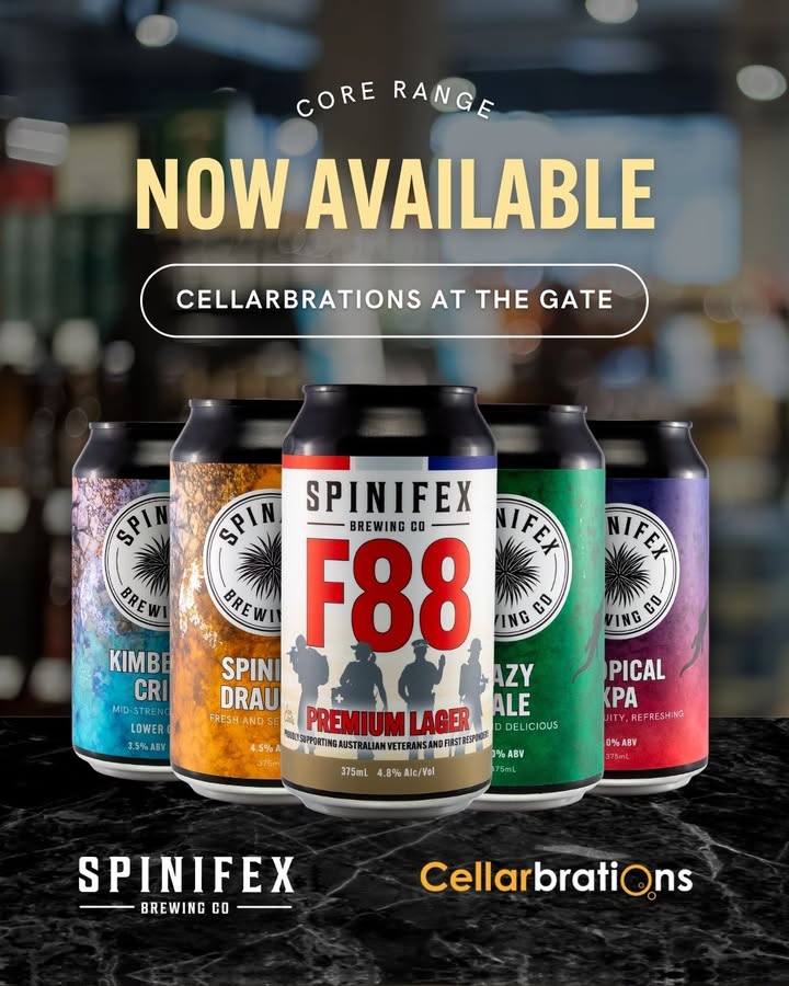 Featured image for “Craft Beer Delight: Spinifex Brewery Core Range Now Available at Cellarbrations at The Gate”