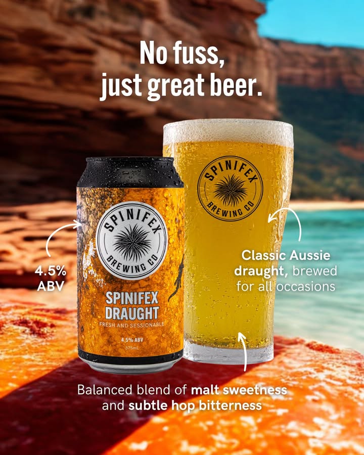 Featured image for “Smooth & Easy-Drinking: Spinifex Draught Beer at Spinifex Brewery”