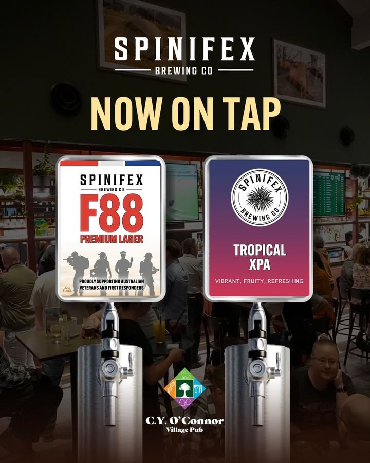 Featured image for “Craft Beer Delights at C.Y. O’Connor Village Pub: Enjoy F88 and Tropical XPA on Tap”