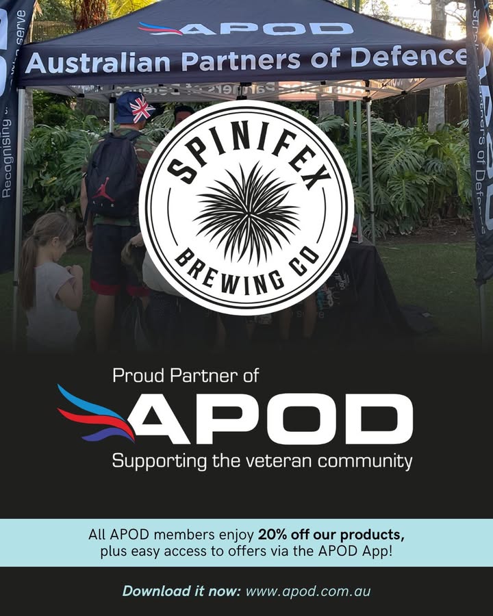 Featured image for “Exclusive Offer for APOD Members: 20% Off Spinifex Brewery Products”