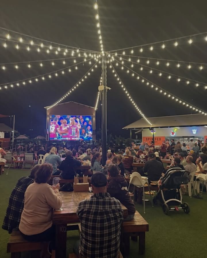 Featured image for “Live Footy Double Header: Hawthorn v Melbourne & Adelaide Crows v Collingwood at Spinifex Cable Beach”