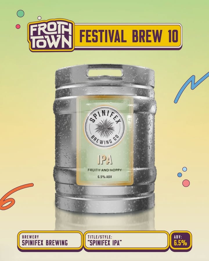 Featured image for “Froth Town 2025: Exclusive IPA Release at Spinifex Brewery Stand 53”