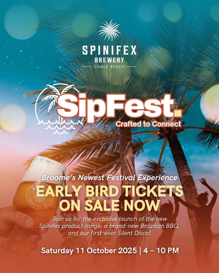 Featured image for “SipFest 2025: Spinifex RTD Launch & Silent Disco at Spinifex Cable Beach”