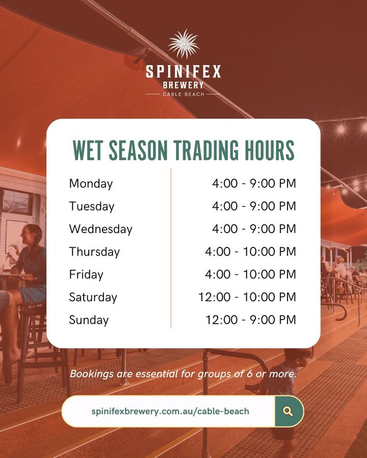 Featured image for “Wet Season Hours: Exciting Activations Await at Spinifex Cable Beach”