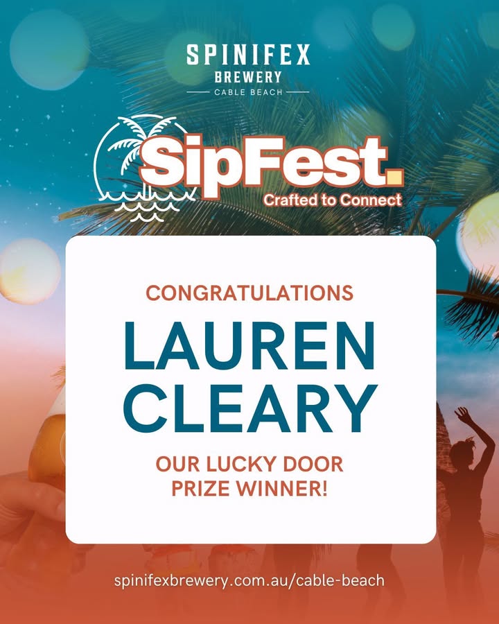 Featured image for “Spinifex Cable Beach: $250 Gift Voucher and Dunes Flavours Prize Winner!”