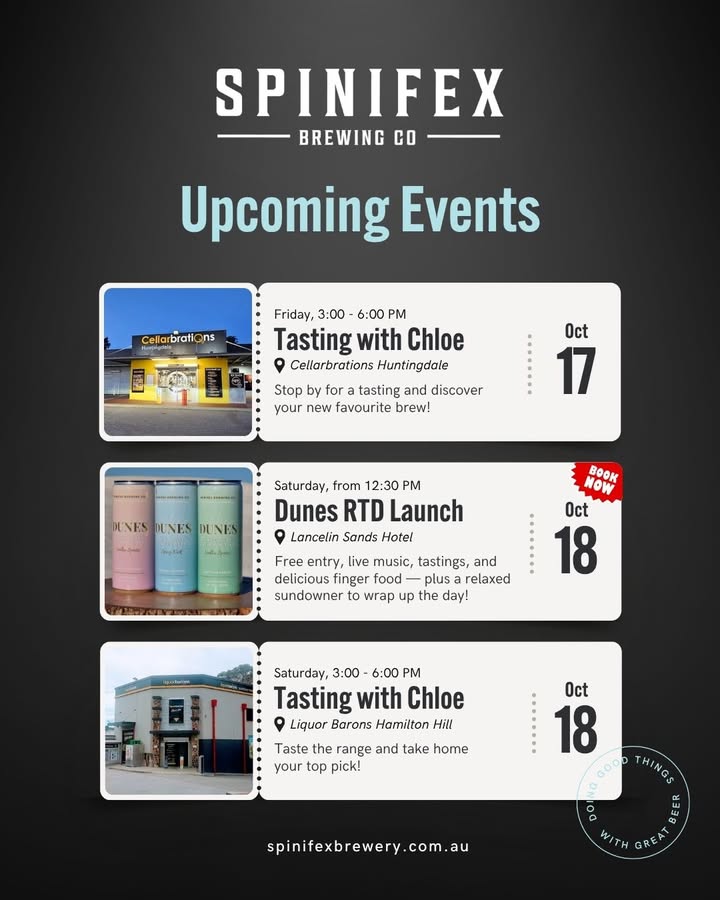 Featured image for “Dunes Launch Party & Beer Tastings: Exciting Weekend at Spinifex Brewery”