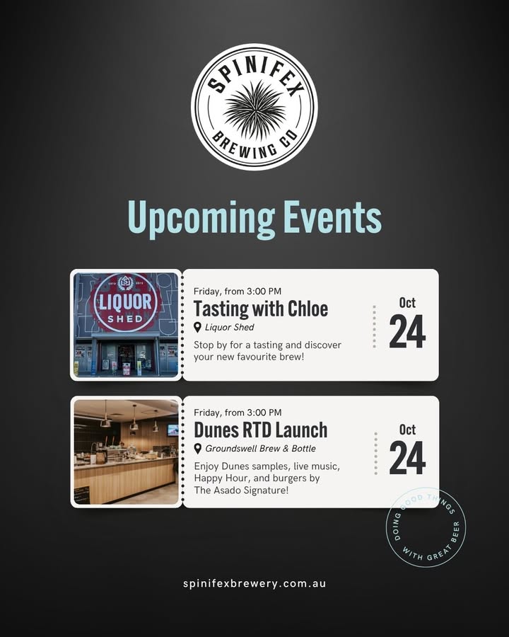 Featured image for “Dunes RTD Launch & Beer Tastings at Liquor Shed and Groundswell Brew & Bottle”