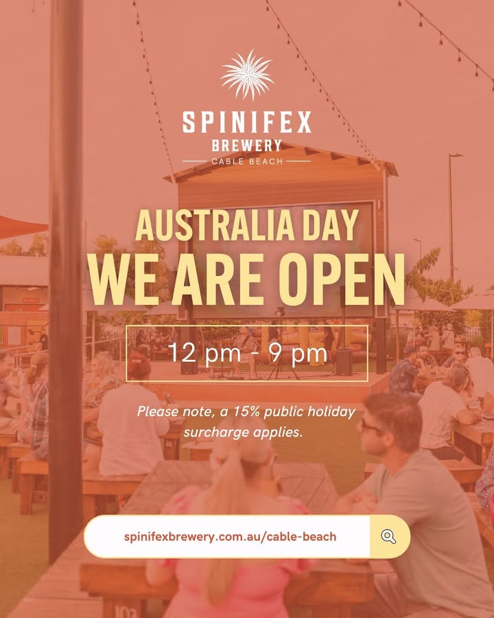 Featured image for “Australia Day at Spinifex Cable Beach”