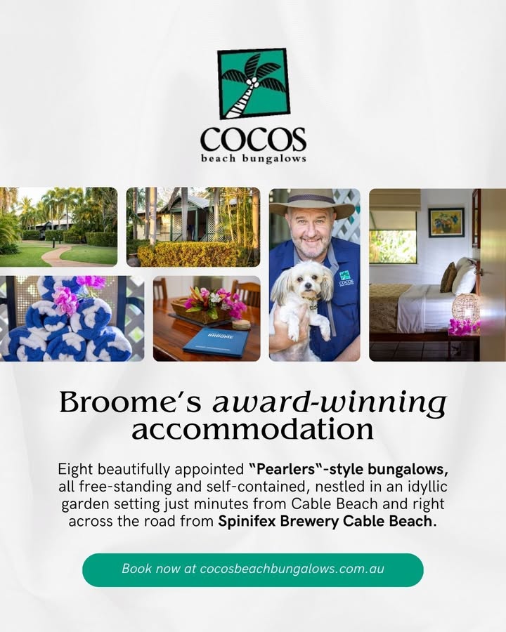 Featured image for “Cocos Beach Bungalows Near Spinifex Cable Beach”