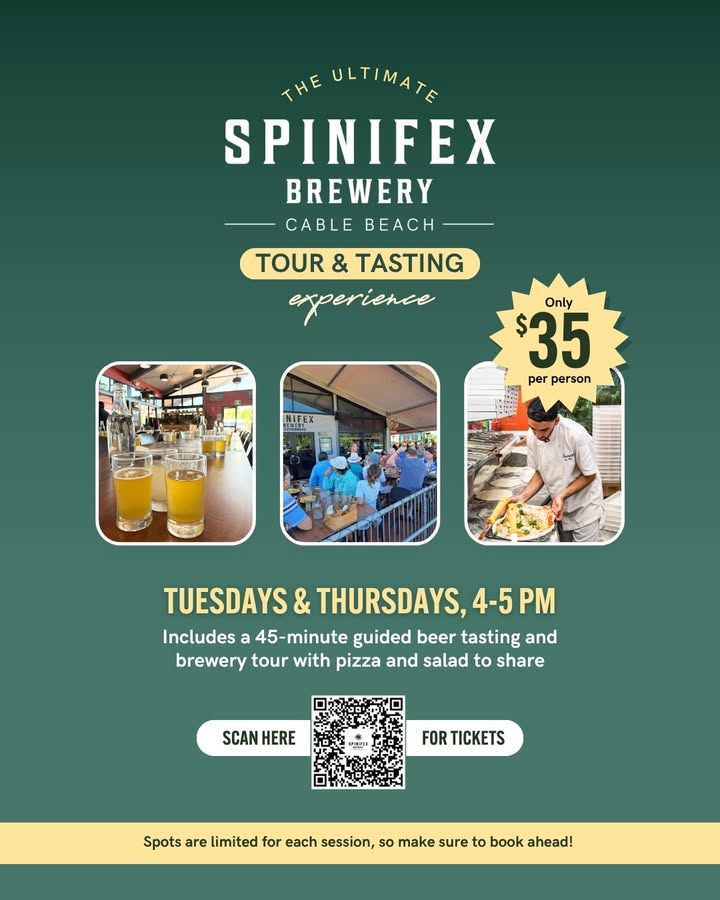 Featured image for “Guided Brewery Tour and Tasting at Spinifex Cable Beach”