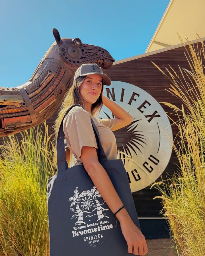 Featured image for “Spinifex Cable Beach Merch – Tees, Caps and Tote Bags”